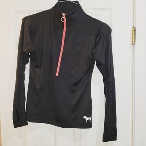 Pink half zip long-sleeve Victoria secret (M)